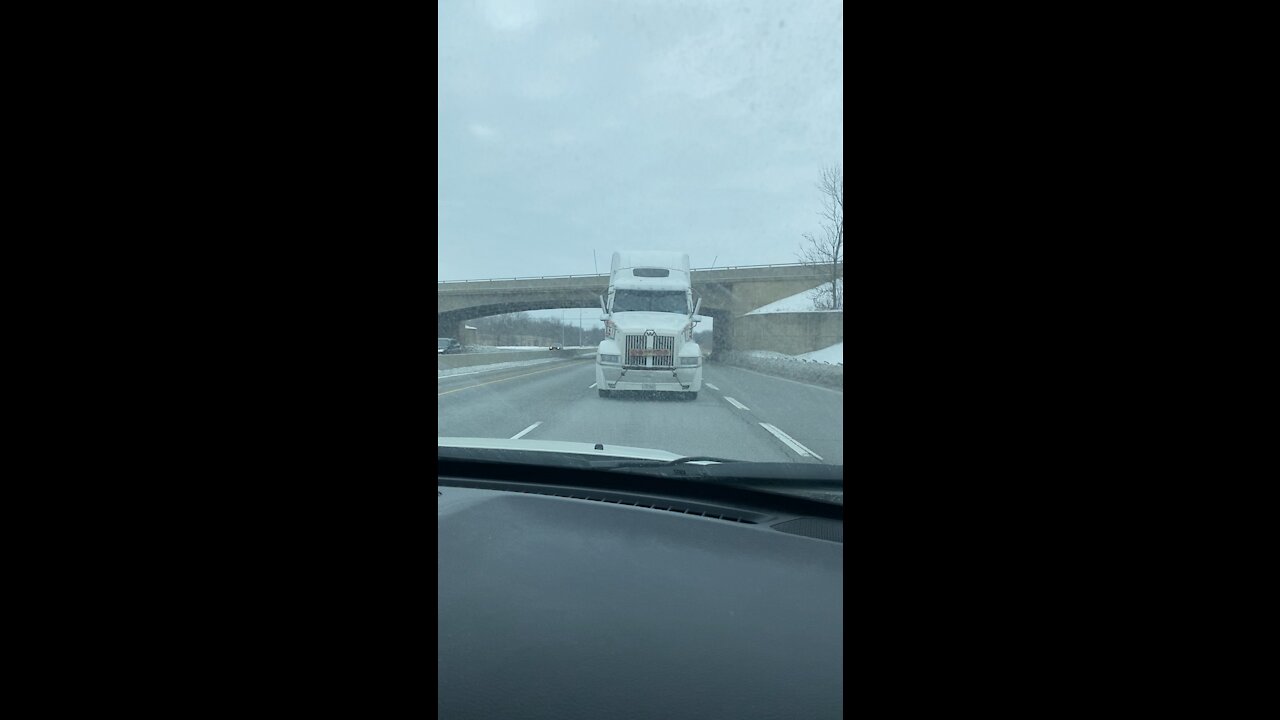 Reverse Truck On Road