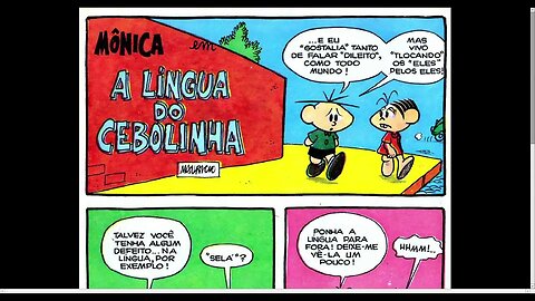 Mônica Em A Língua Do Cebolinha [Pause o Vídeo Caso Não Consiga Ler]