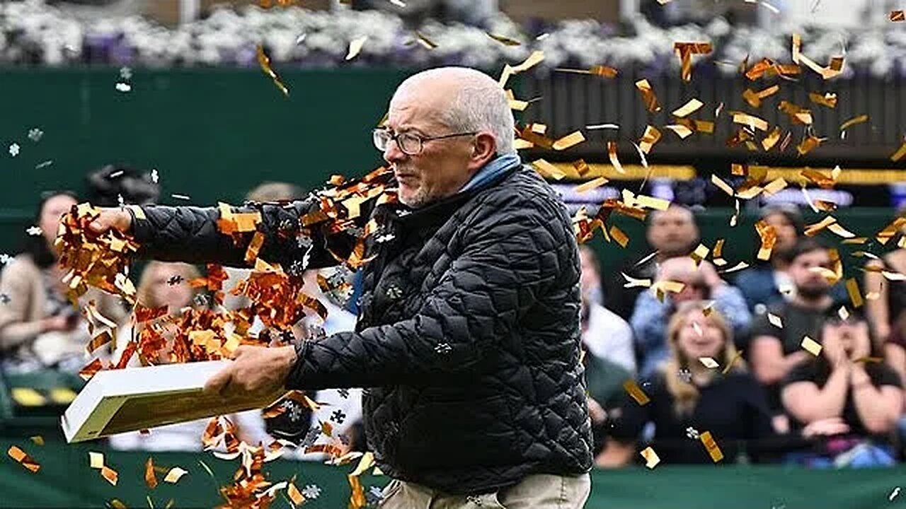 Just Stop Oil Storm Wimbledon Court for SECOND Time in Hours as they Stop Katie Boulter Match