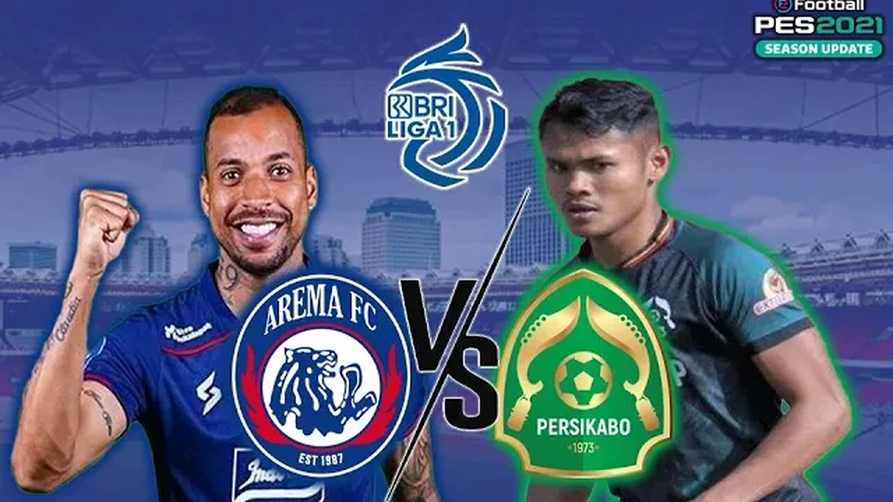 BRI LIGA 1 - AREMA FC vs PERSIKABO 1973 - PES 2021 GAMEPLAY