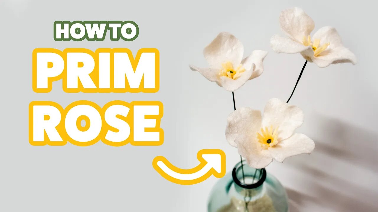 How to make a Prim Rose Felt Flower | DIY Felt Flower Prim Rose