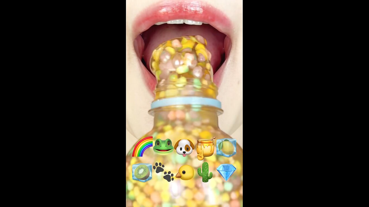 ASMR honey jelly eating sounds #eating #sounds #asmrsounds #satisfyingvideo