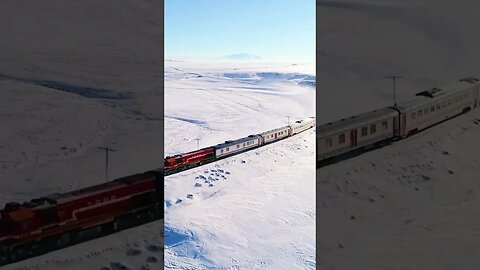 A Beautiful Train view #youtube#viral #ytshorts#beautiful #dbworld#snow#train# journey#Antarctica