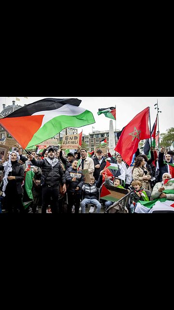 Amsterdam tuvo lugar una manifestación en apoyo a Palestina