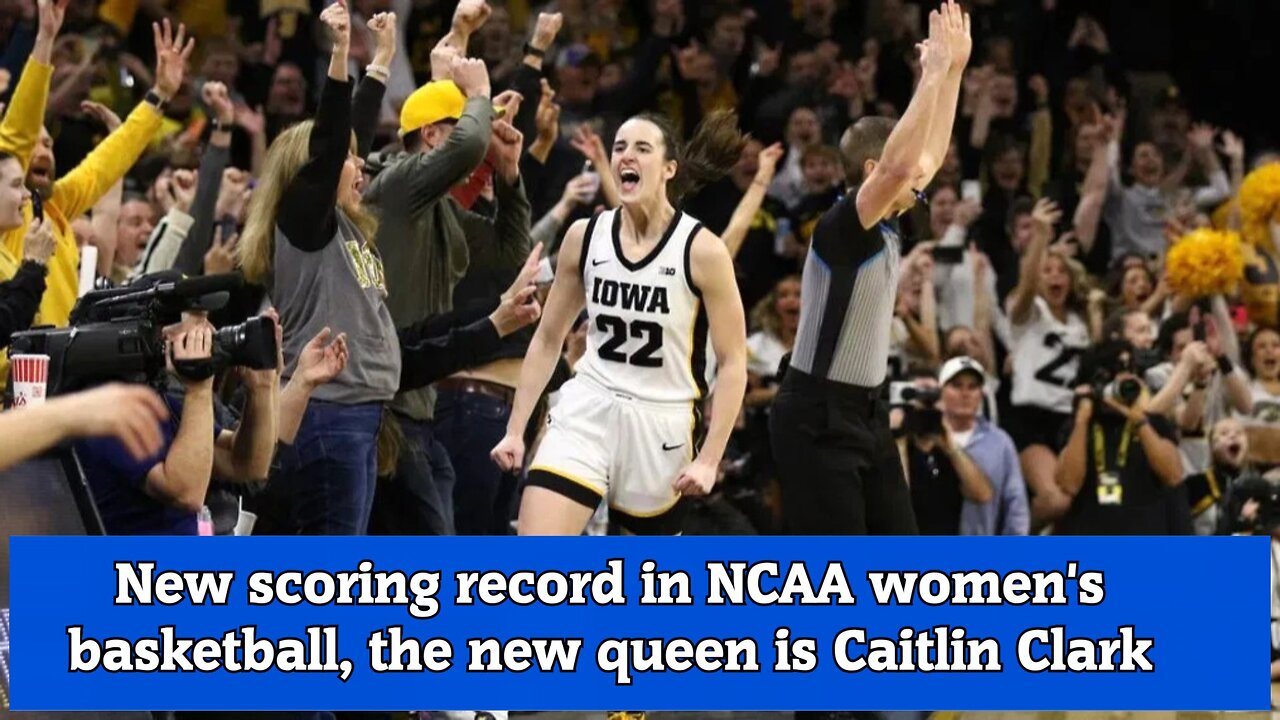 New scoring record in NCAA women's basketball, the new queen is Caitlin Clark