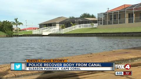 Body pulled from Cape Coral canal Monday