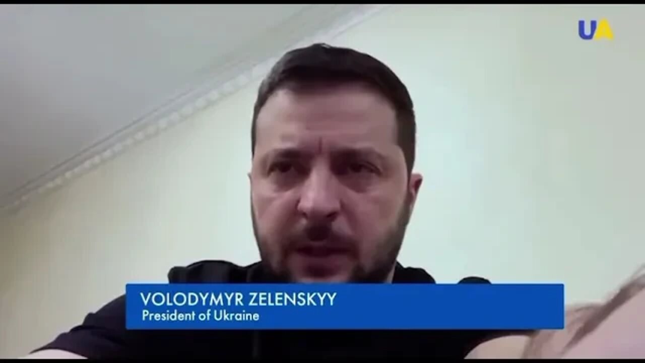 Address from Ukrainian president Volodymyr Zelenskyy￼