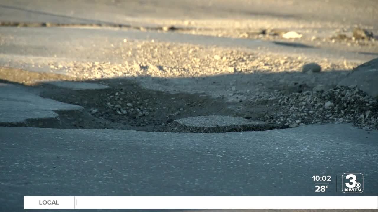 City of Omaha begins patching potholes as weather warms