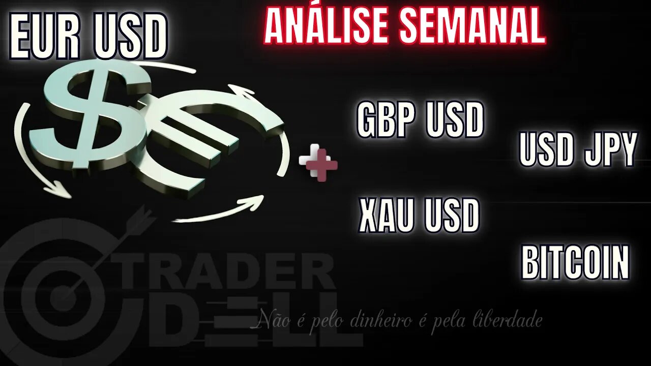 ANÁLISE DE DOMIGO - EUR USD / USD JPY / XAU USD / BITCOIN VISÕES PARA SEMANA