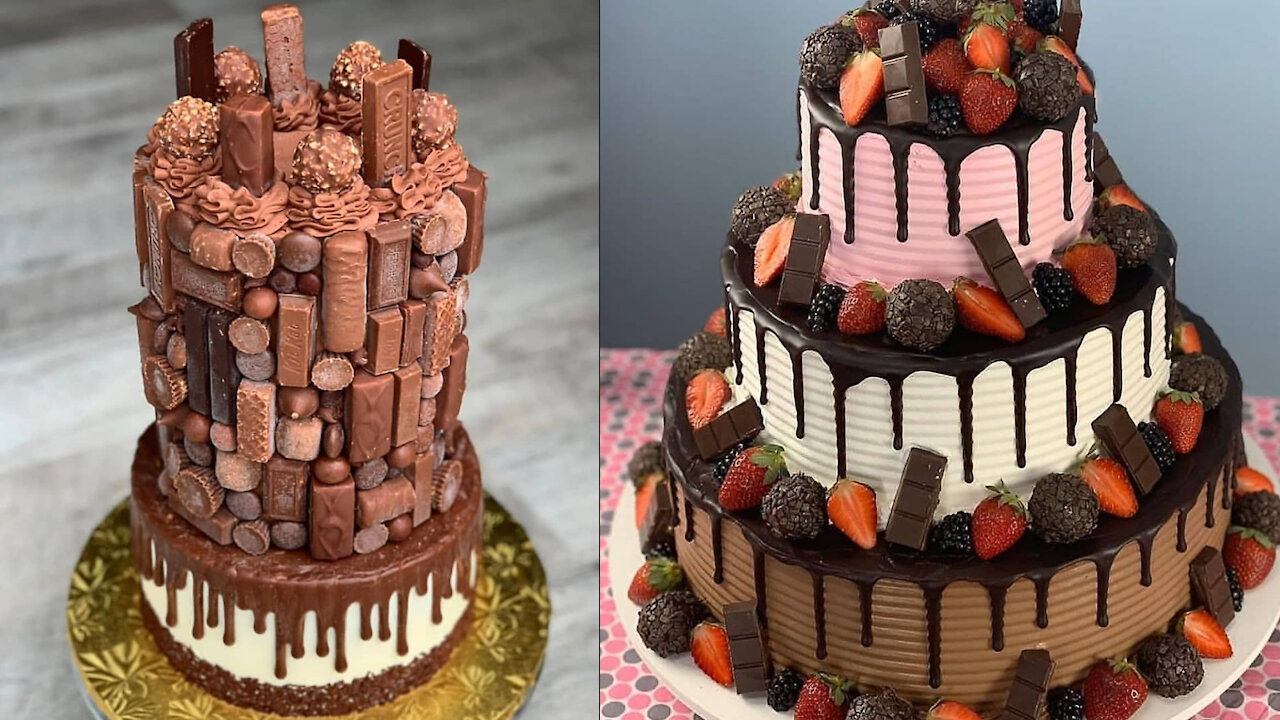 10 Fancy Chocolate Cake Decorating IDeas | So Yummy Birthday Cake | Best Tasty Cake Tutorials