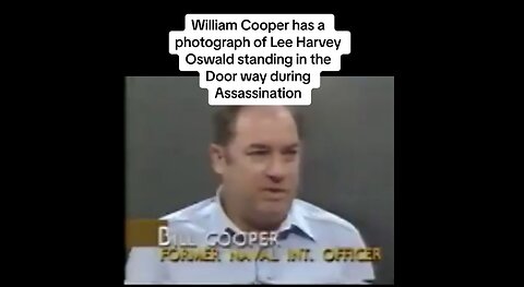 William 'Bill' Cooper Video Of Kennedy's Secret Service Limo Driver Shooting Him