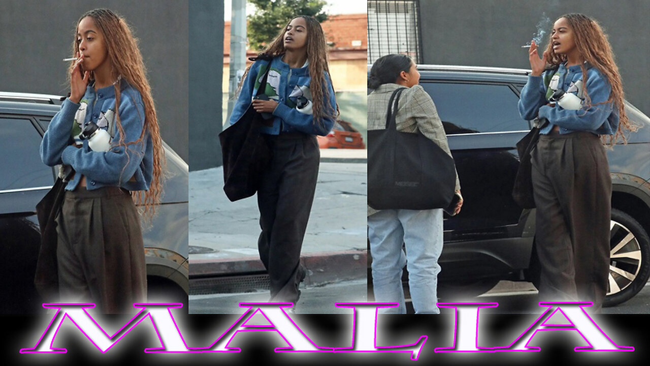 Malia Obama Smoking Squares in L.A.