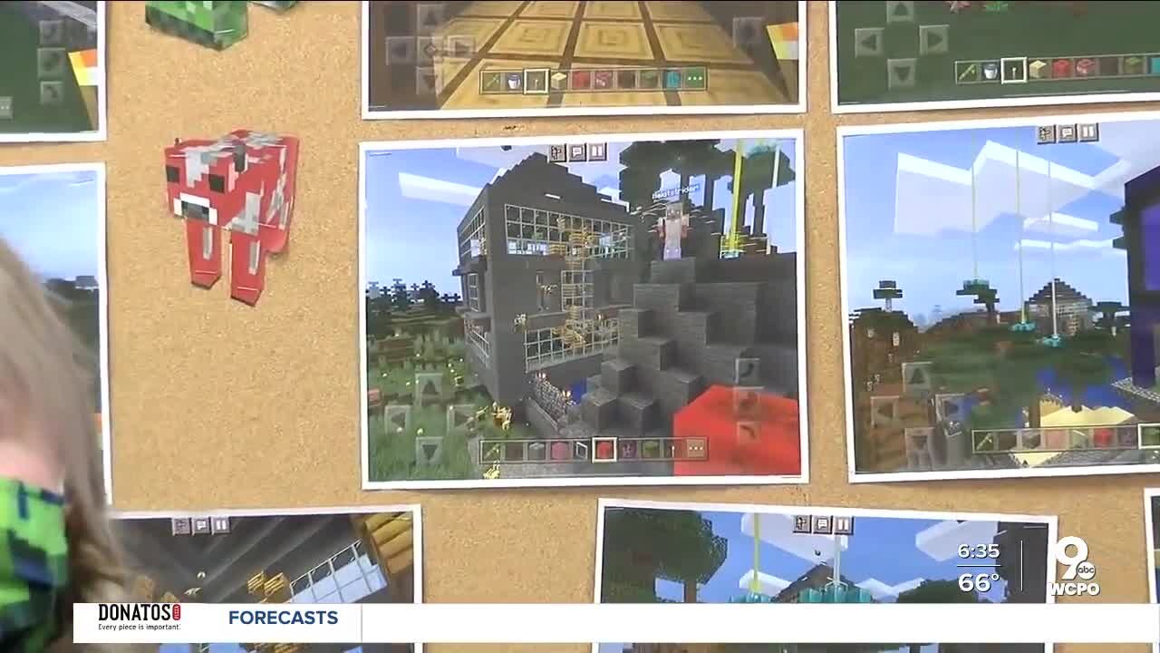 Students with autism connecting, building community, in Minecraft