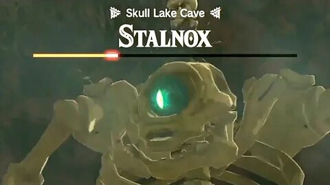Defeating Stalnox "Skull Lake Cave" - The Legend of Zelda: Tears of the Kingdom