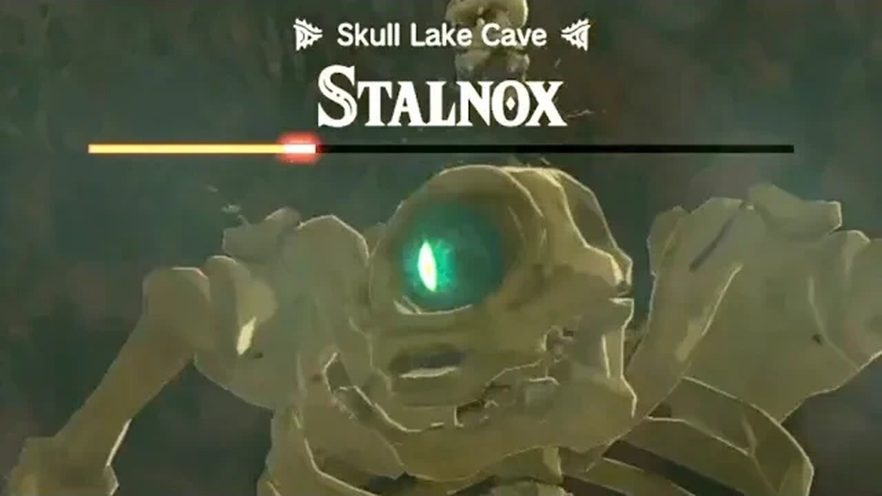 Defeating Stalnox "Skull Lake Cave" - The Legend of Zelda: Tears of the Kingdom