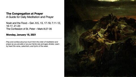Noah and the Flood - The Congregation at Prayer for January 18, 2021