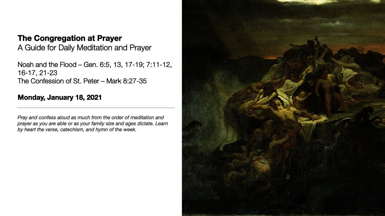 Noah and the Flood - The Congregation at Prayer for January 18, 2021