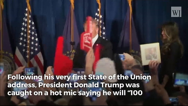 While Walking Out After SOTU, Hot Mic Captures Trump Revealing Plans for Blockbuster FISA Memo