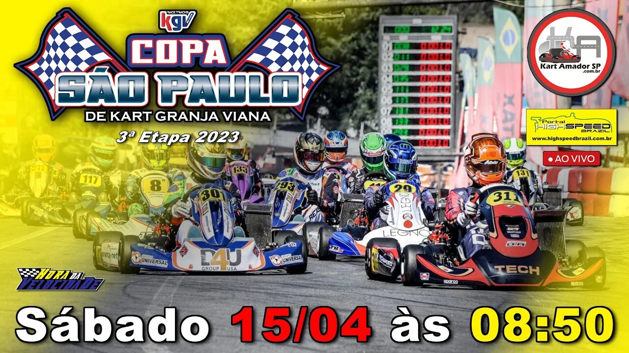 COPA SÃO PAULO DE KART KGV | 3ª Etapa 2023 | AO VIVO