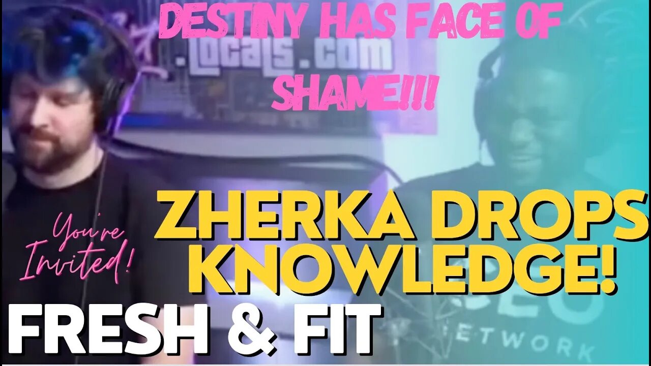 Destinys face when Zherka talks about Adam22 is pure SHAME. watch til end!