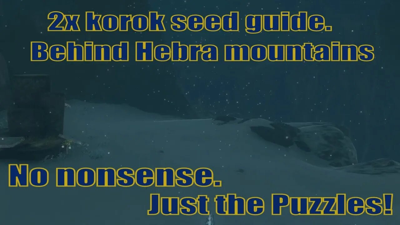 How to get 2x korok seed to partner guide - Back of hebra mountains | Zelda TOTK