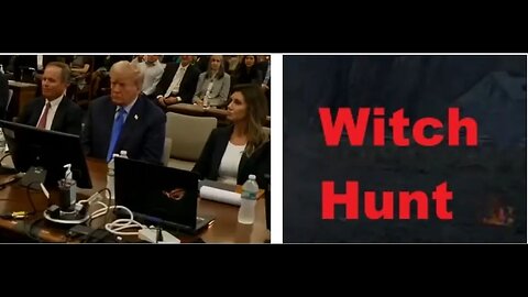 Trump in the New York court again -banana republic in full force -video with Trump looking dejected