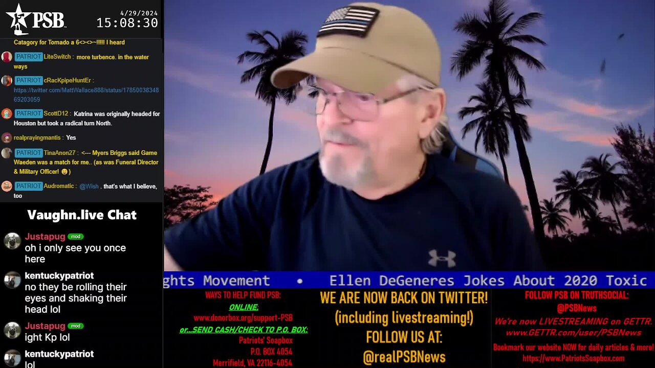 2024-04-29 15:00 EDT - The PATRIOTski Tavern: