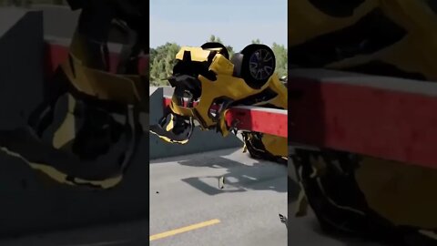 Beamng car crash in speed #shorts
