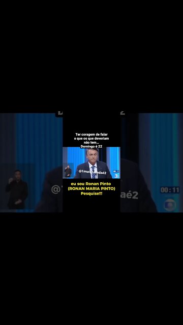 #BOLSONARO NO DEBATE DA GLOBO. Coragem de falar sobre o que o jornalismo deveria mas não o faz