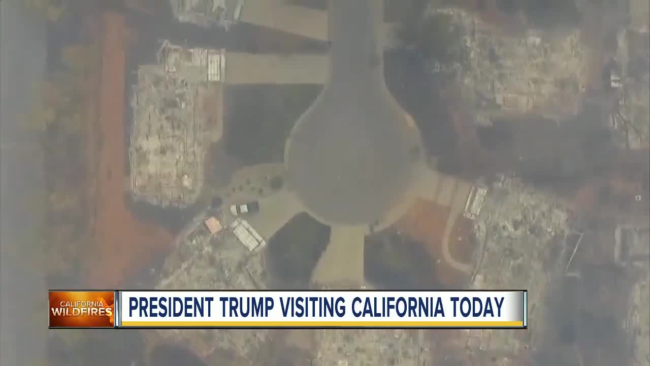 President Trump visiting California