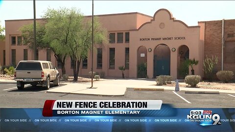 Borton Magnet Elementary receives security fence