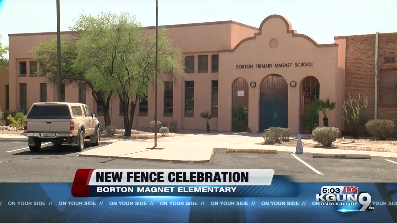 Borton Magnet Elementary receives security fence