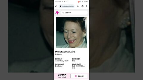 HAPPY BIRTHDAY PRINCESS MARGARETPrincess