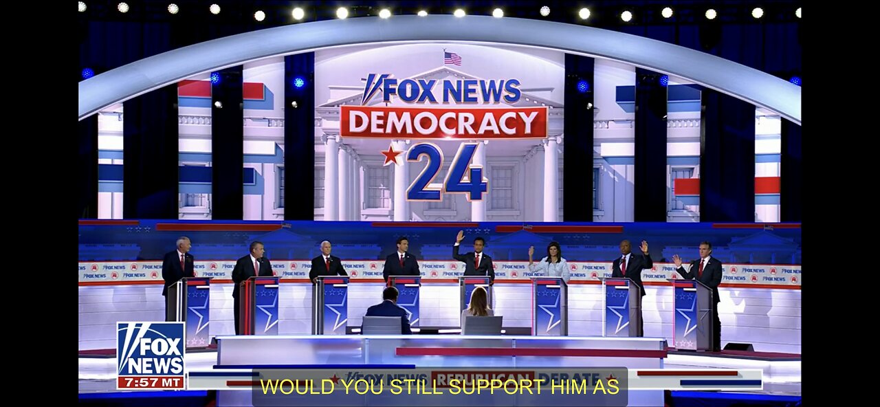 GOP debate, Donald J Trump and Tucker Carlson