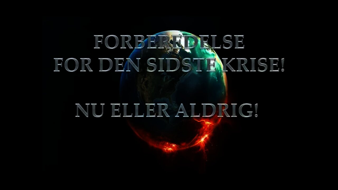 Forberedelse for den sidste krise! nu eller aldrig!