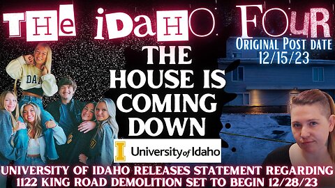 University of Idaho Statement Regarding the Demolition of 1122 King Road | Posted 12/15/23