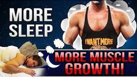 SLEEP = Muscle Growth and better recovery from workout