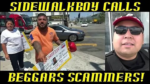 Frauditor SidewalkBoy Calls People Scammers & To Get Off His Turf: WTH?