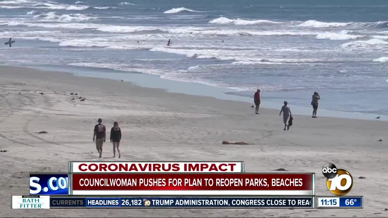 Councilwoman Bry speaks on her push for plan to reopen parks, beaches