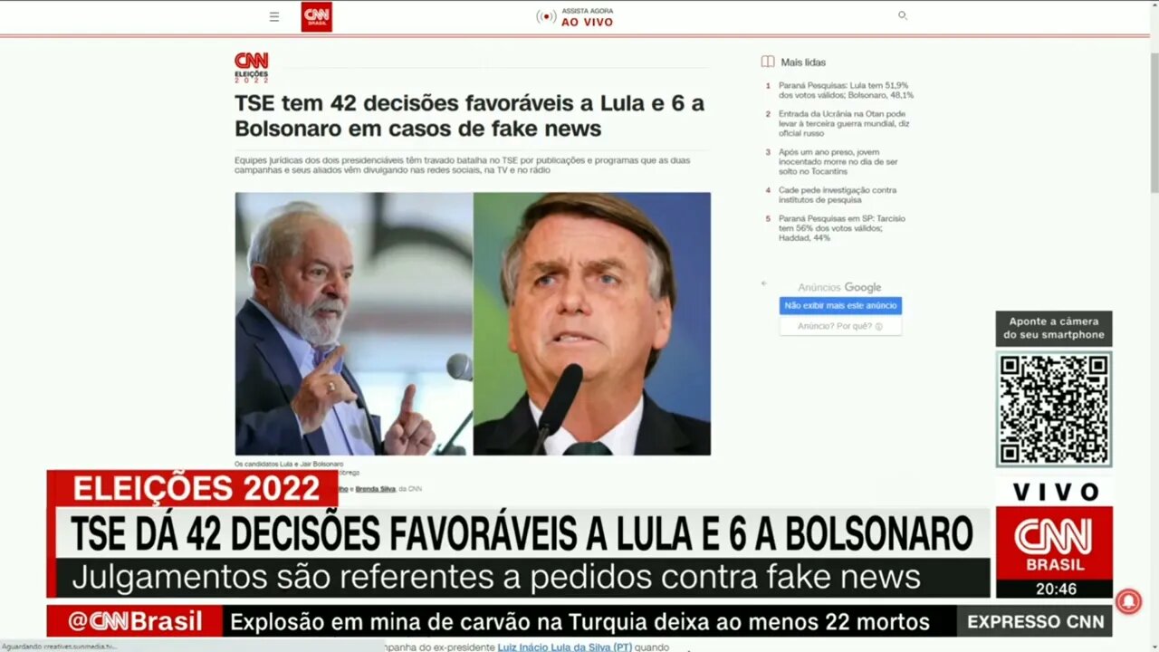 O Tribunal Superior Eleitoral concedeu, 42 decisões favoráveis à campanha do Lula @SHORTS CNN