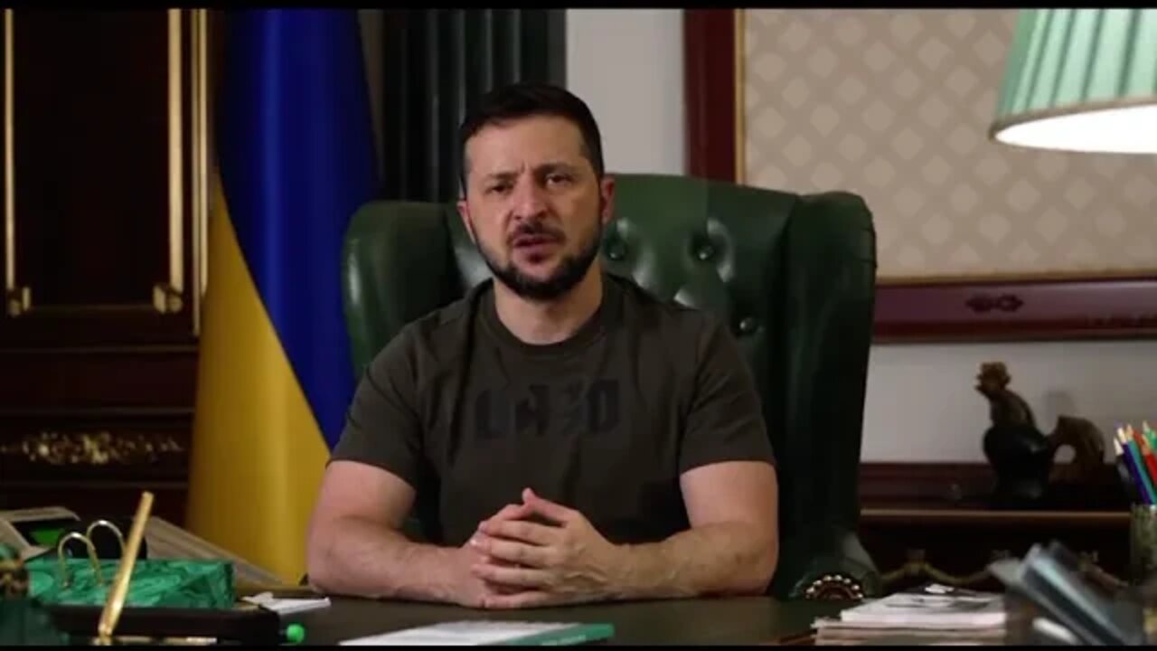 Address from Ukrainian president of Volodymyr Zelensky