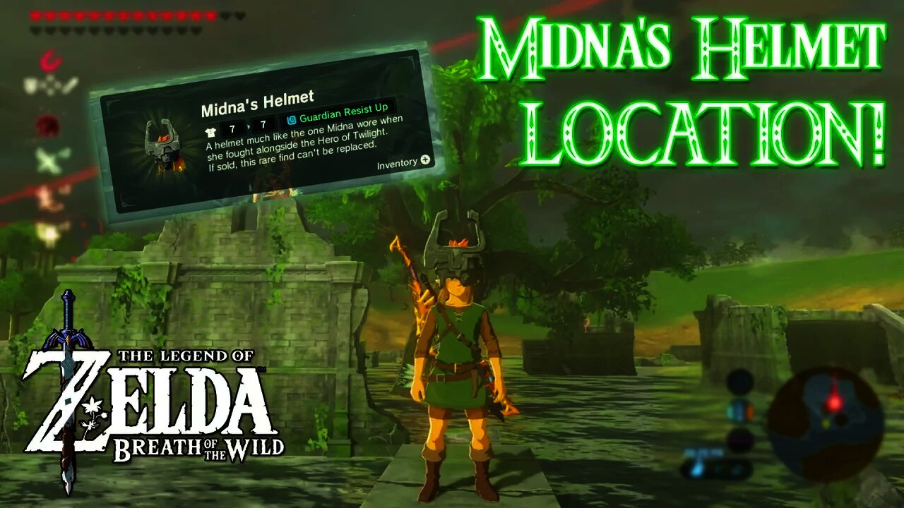 Midna's Helmet Guide/Location! - Zelda Breath of the Wild "The Master Trials" DLC 1