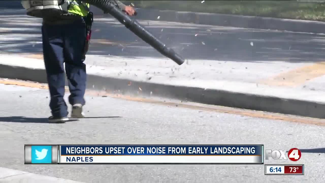 Leaf blower noise complaints prompt limited landscaping hours in Naples