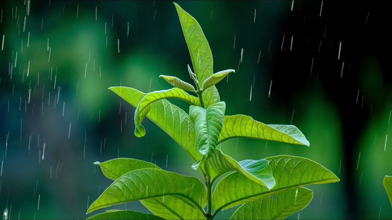 relaxing sleep music with rain sounds calm the mind, deep sleep music, beautiful piano music.🎹⛈️☔