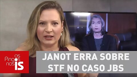 Joice Hasselmann: Janot erra sobre STF no caso JBS