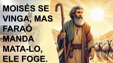 Moises foge da morte certa, das mãos do rei faraó. Parte 02.