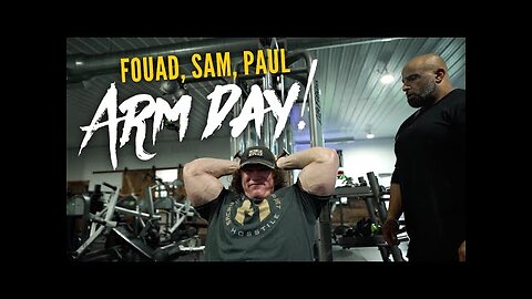HOSSTILE ARM DAY | Fouad Abiad, Sam Sulek & Paul Lauzon | Hosstile Supplements