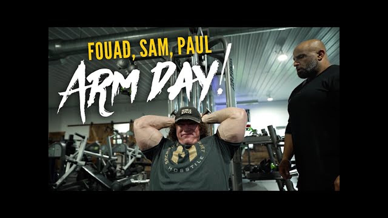 HOSSTILE ARM DAY | Fouad Abiad, Sam Sulek & Paul Lauzon | Hosstile Supplements