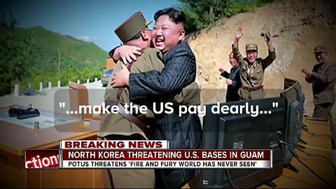 North Korea threatening U.S. bases in Guam