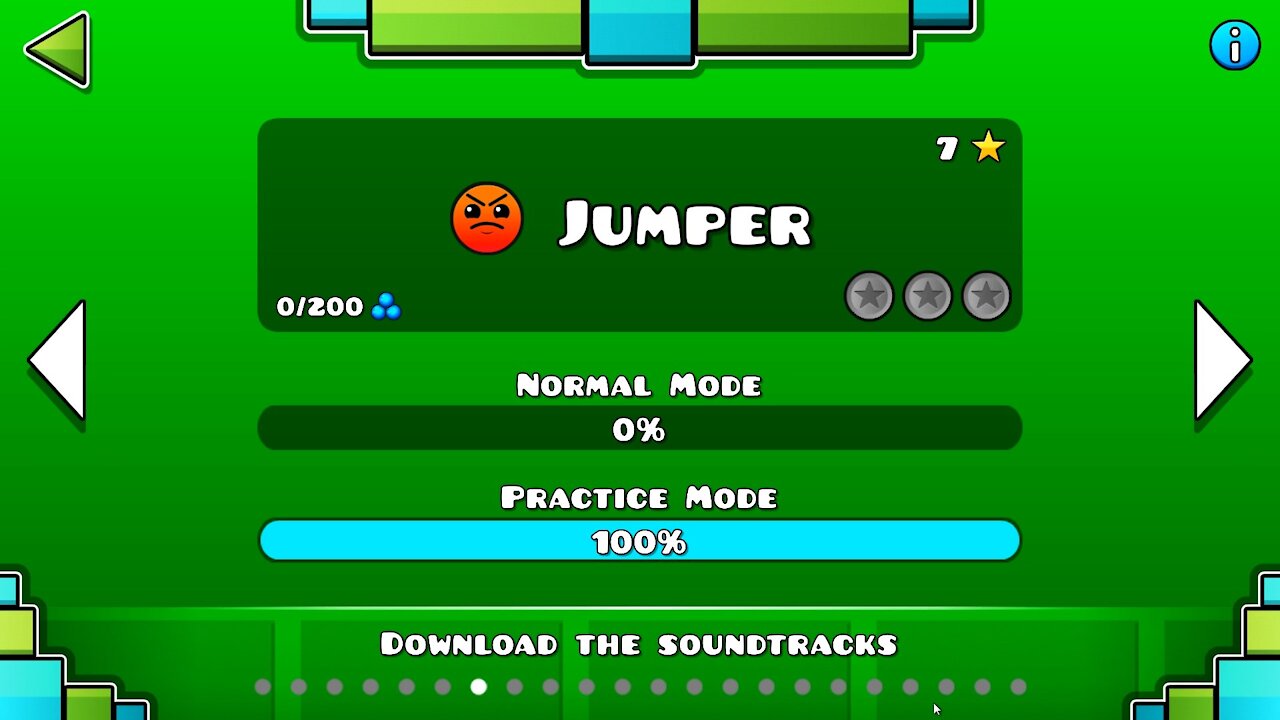 Geometry Dash Level 07 Jumper Attempt 1